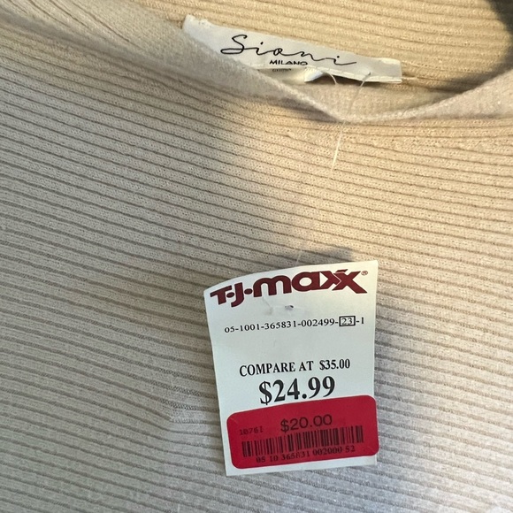 Siani Milano shirt, size: large, color: cream; NEW - Picture 2 of 4